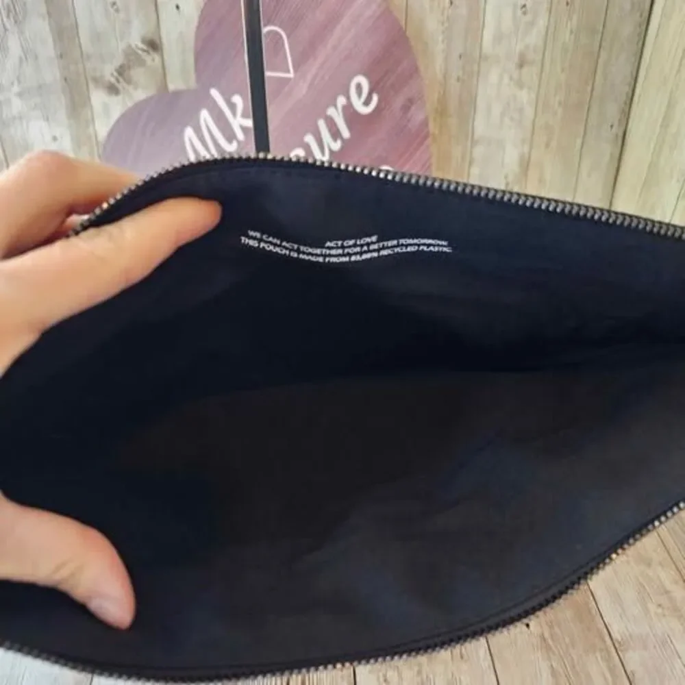 Valentino black large pouch laptop bag NWOT